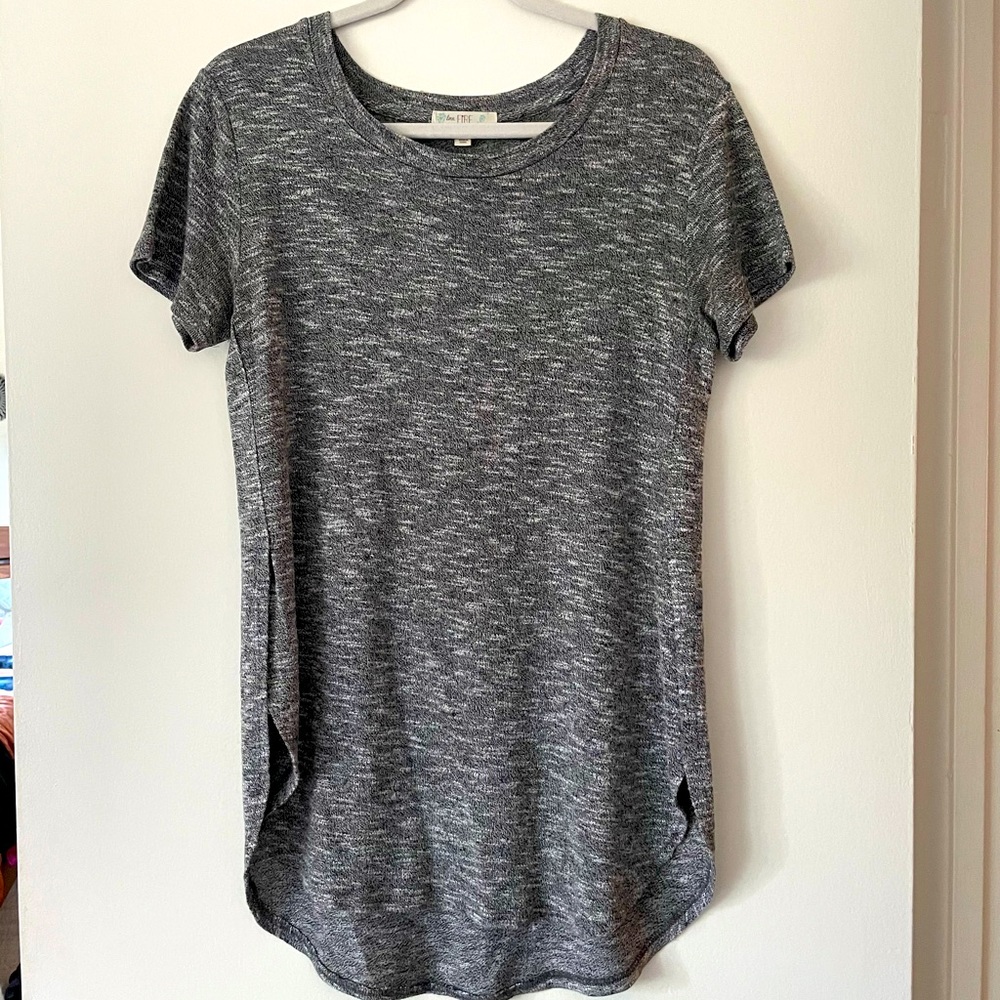 Love Fire Gray Top